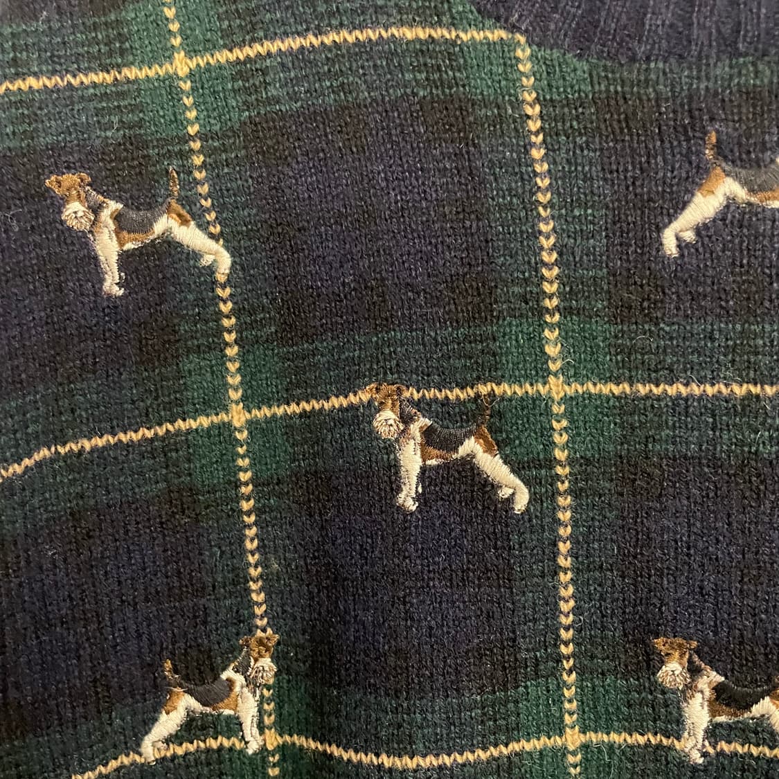 90s 폴로 랄프로렌 헌팅독 플레이드 니트 상품이미지5