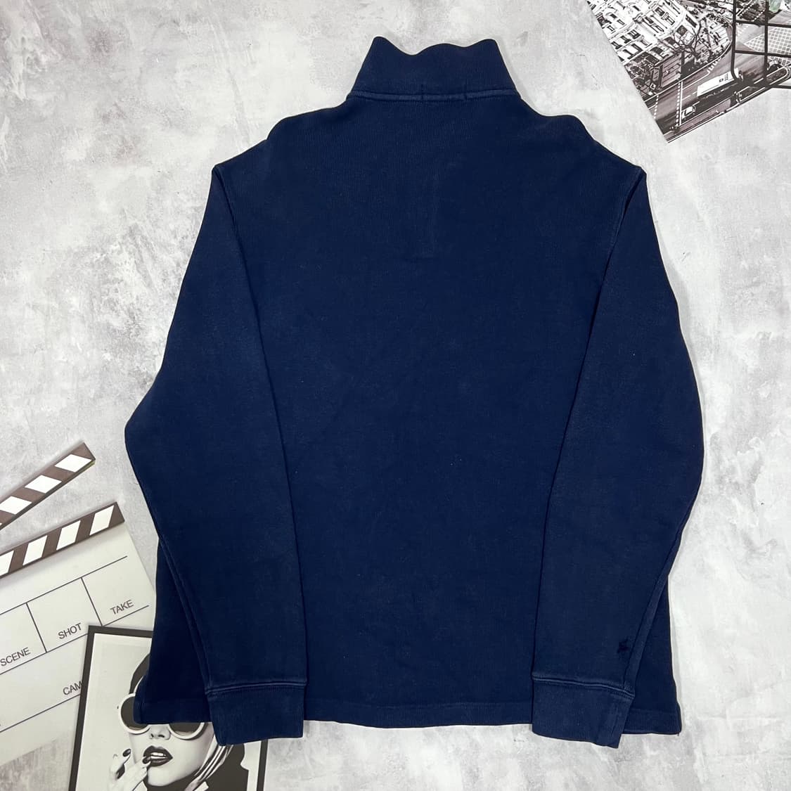 폴로 랄프로렌 반집업 네이비 니트 상품이미지5