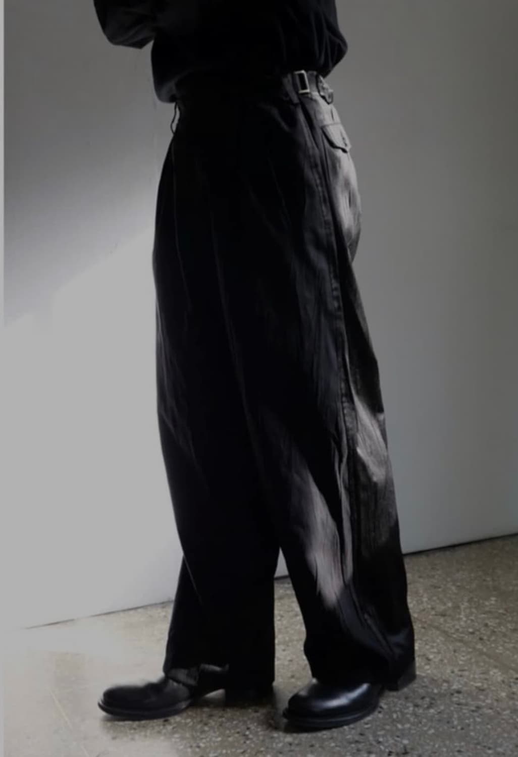 Goi own 투톤팬츠 블랙 상품이미지2