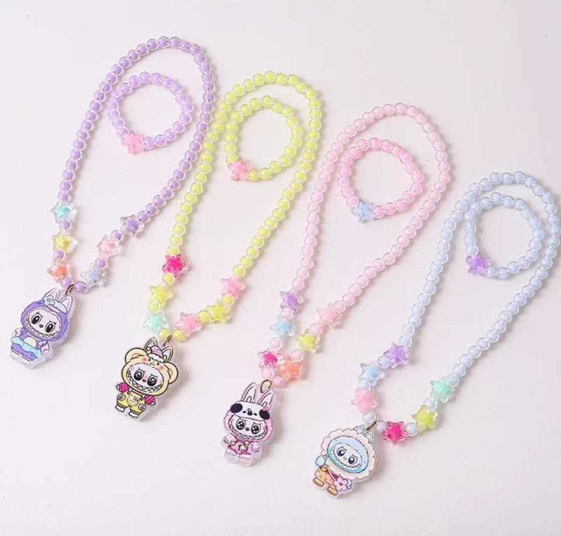 라부부 별 LED 비즈 목걸이 팔찌 세트 3세트10000 상품이미지1