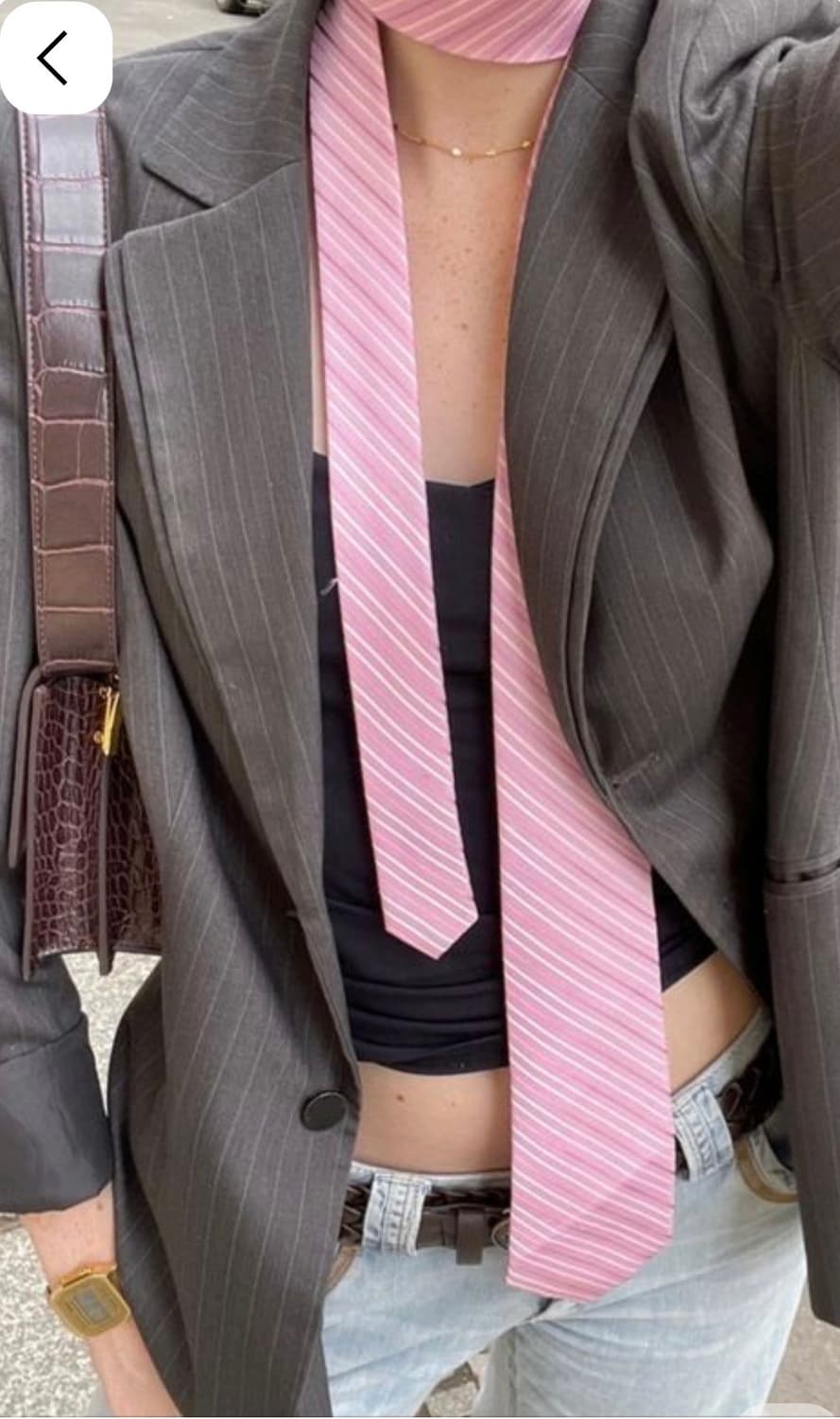 캘빈클라인 딸기우유 핑크 넥타이 핀터레스트 히메갸루 리즈리사 아사 손민수 상품이미지5