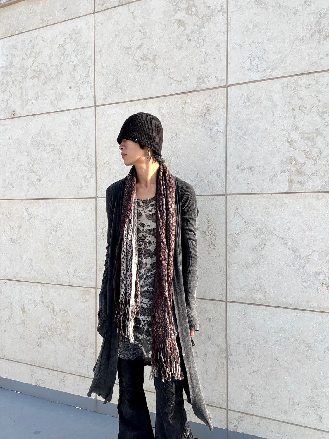 2. Brown Knit Scarf 3.0 상품이미지1