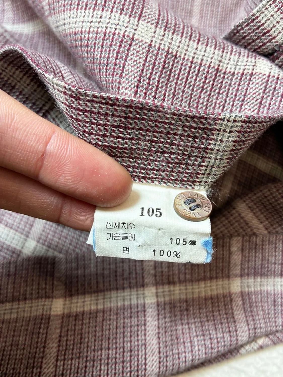 입생로랑 00's 체크 로고 시그니처 셔츠 PN7008 상품이미지7