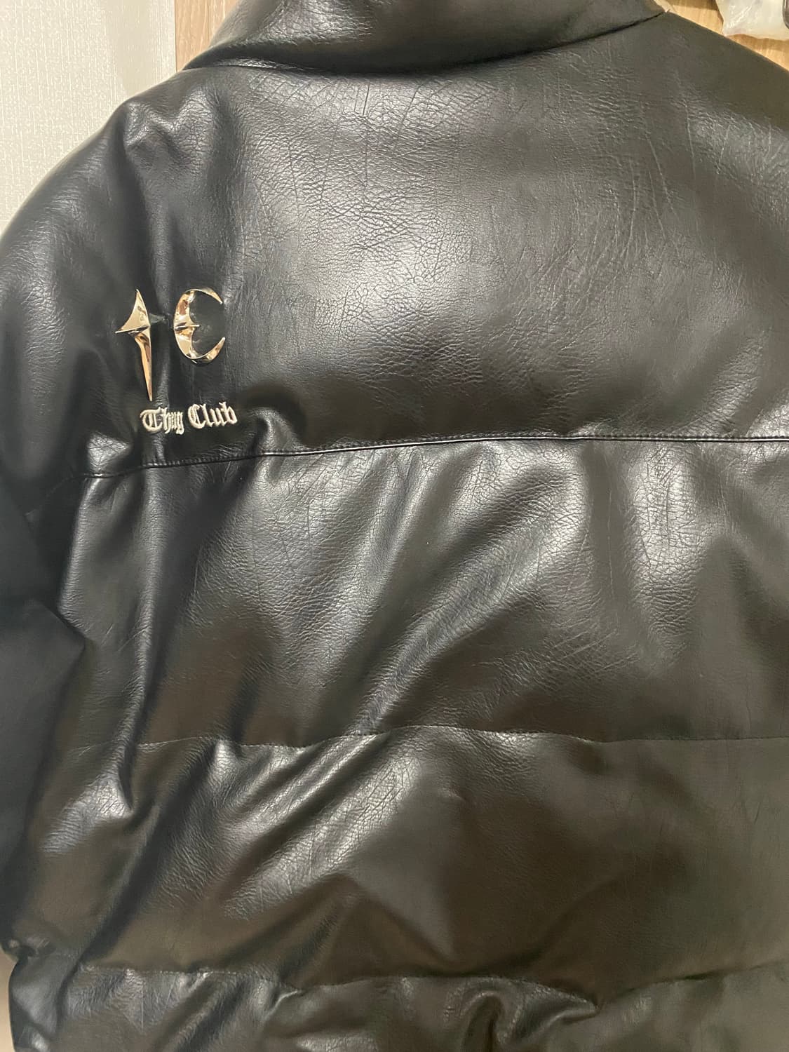 떠그클럽 레더 퍼퍼 자켓 블랙 2 상품이미지2