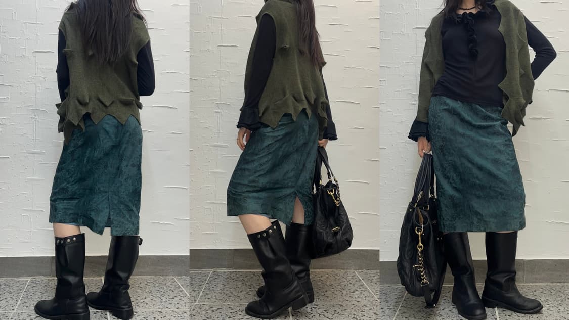 khaki horn vest 상품이미지3