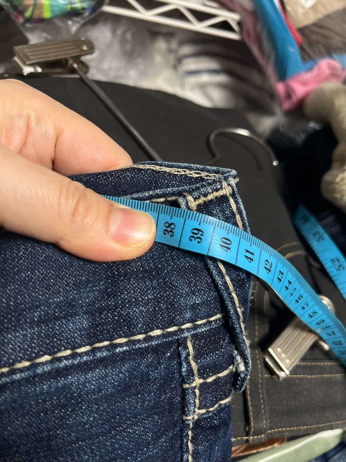 트루릴리젼 y2k 부츠컷 데님 팬츠 청바지 28 상품이미지4