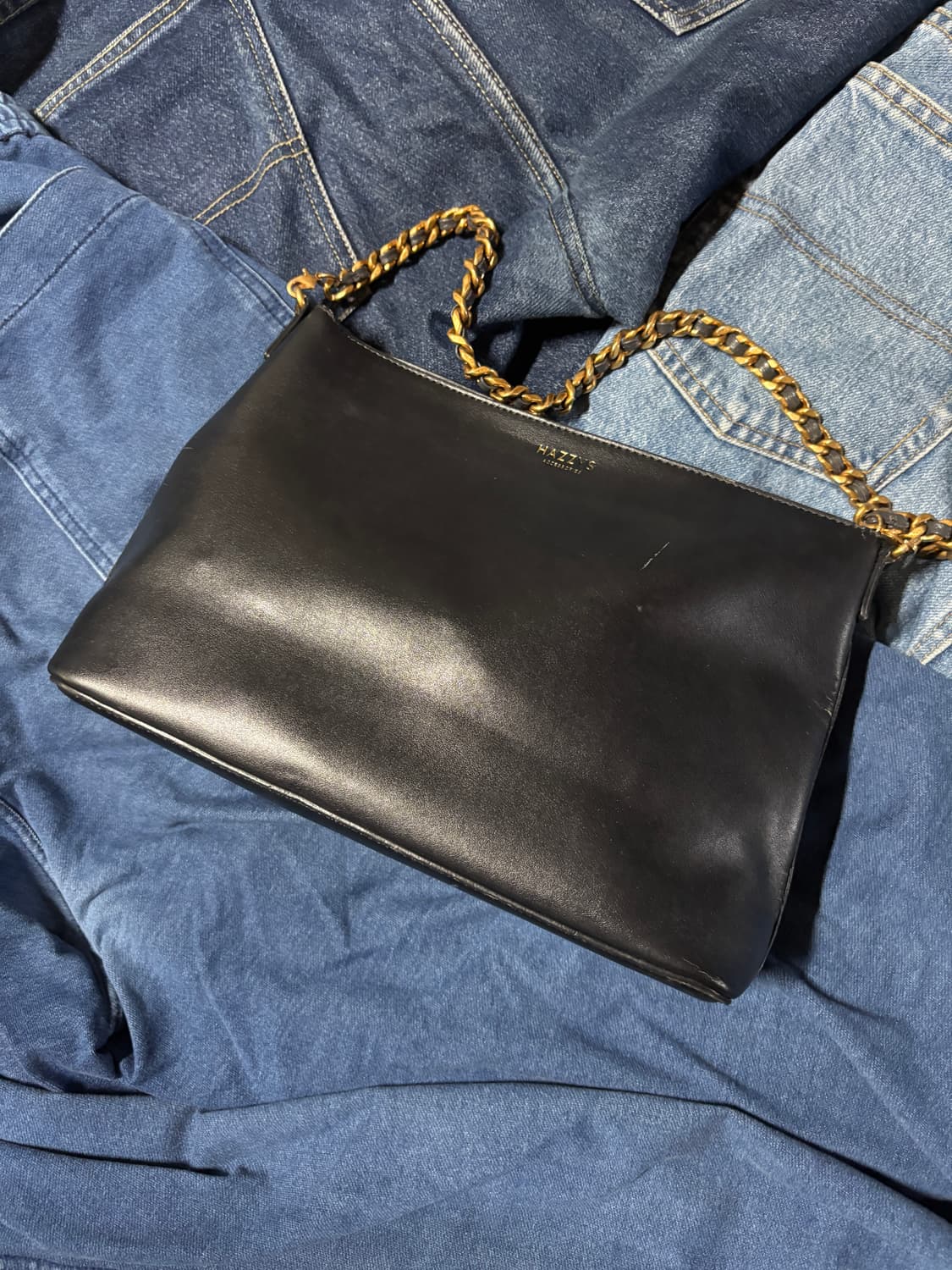 vintage hazzys leather shoulder bag 상품이미지7