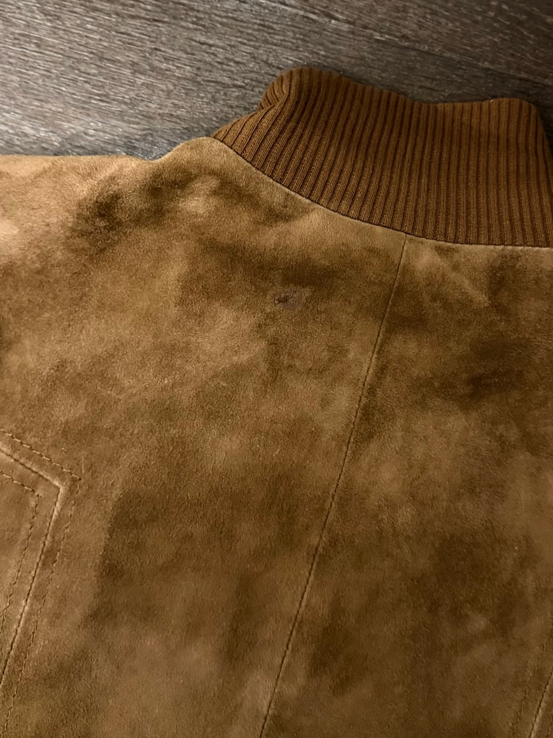 [48]돌체앤가바나 아카이브 브라운스웨이드 블루종<2002>레더카코트;) 상품이미지10