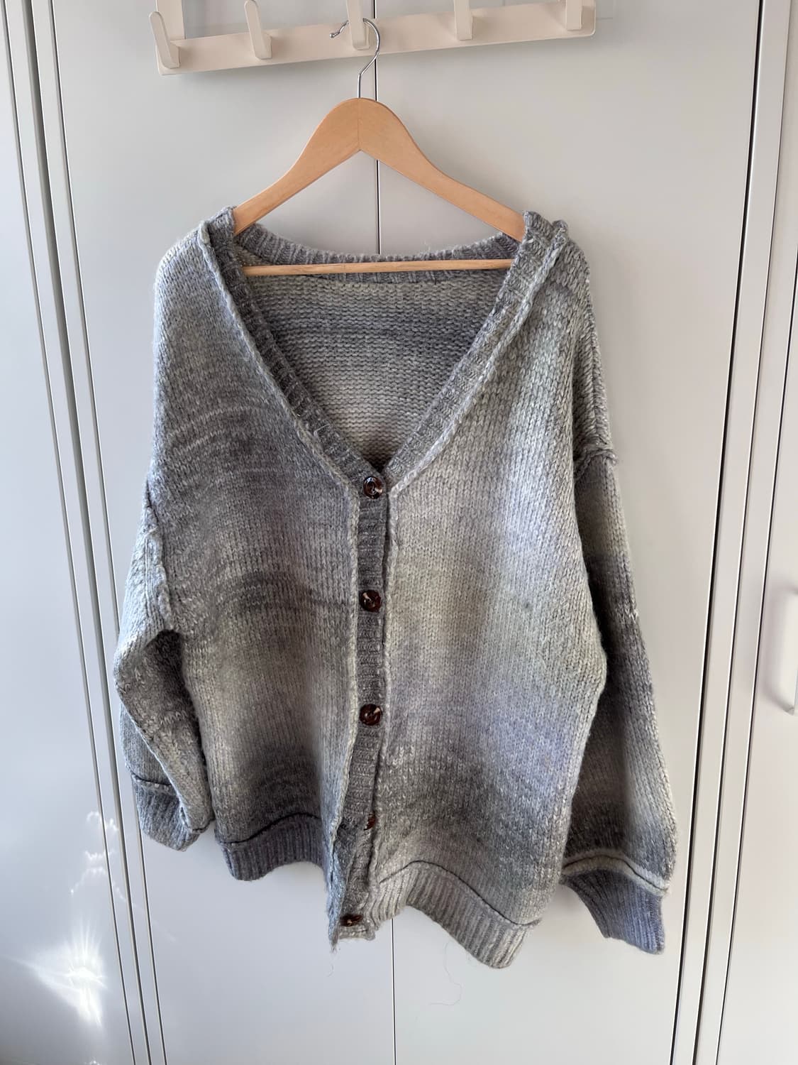 Kastane 블루그레이 그라데이션 헤비 니트 가디건 상품이미지6