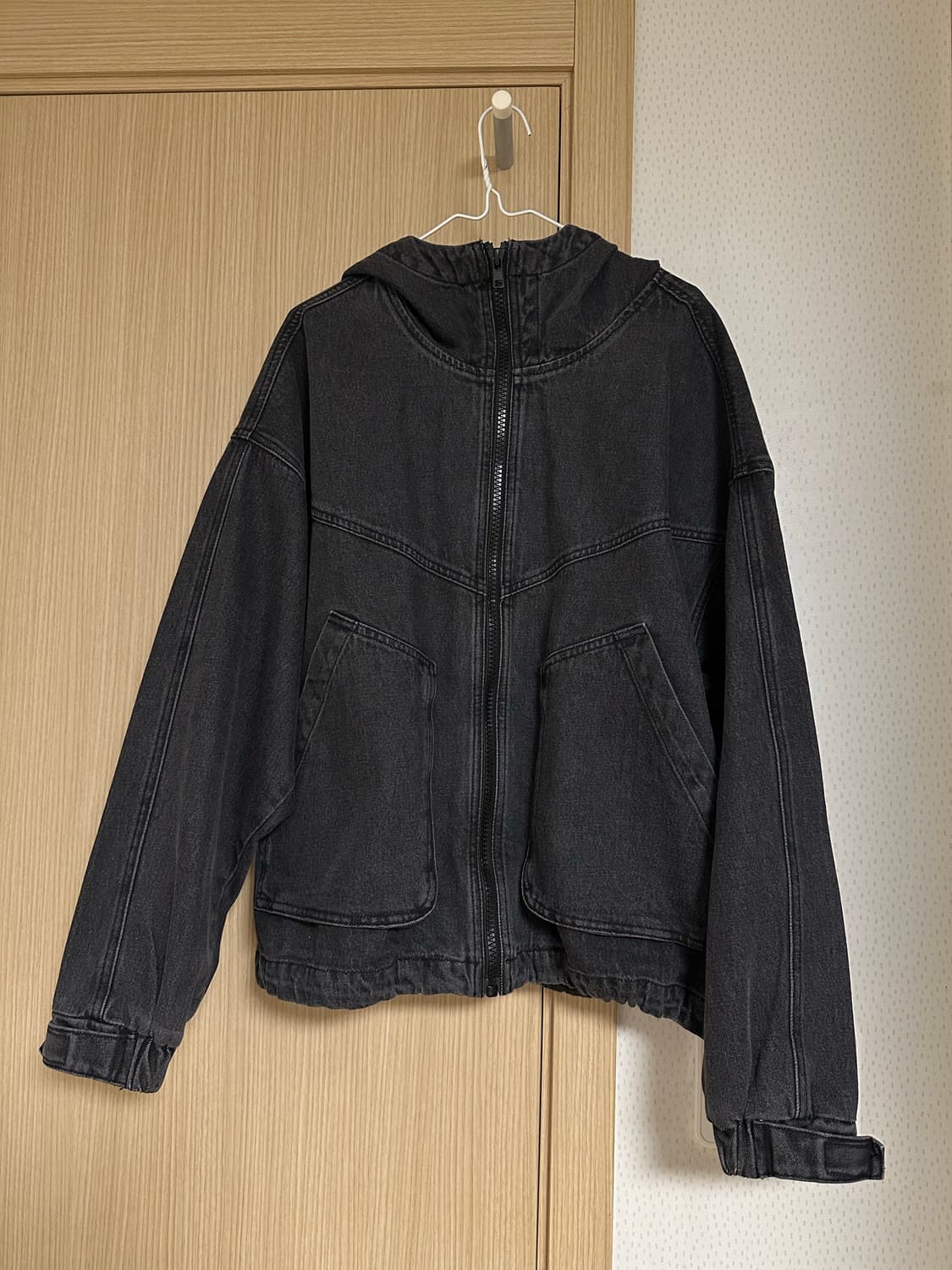 에잇세컨즈 후드 블루종 자켓 애쉬데님 m사이즈 정가 89,900원 상품이미지2