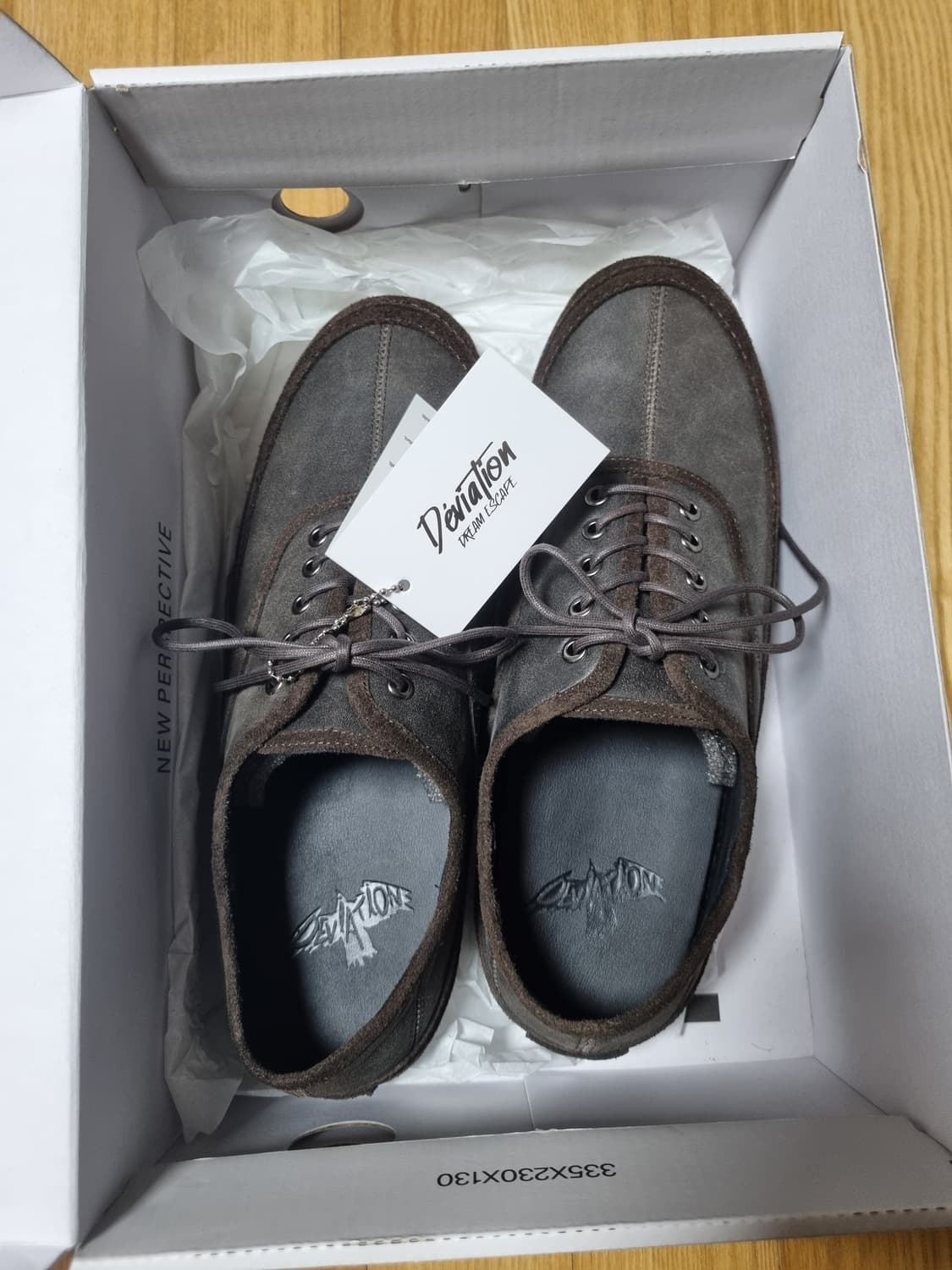 다이브인X데베시용 LOOSED DECK SNEAKERS(BROWN)270 상품이미지3