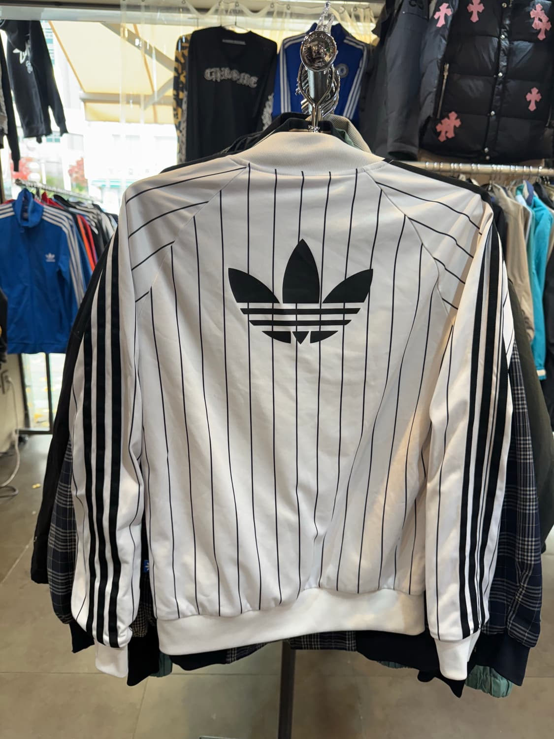 아디다스 파이어버드 유로파 스트라이프 트랙탑 져지 s 상품이미지3