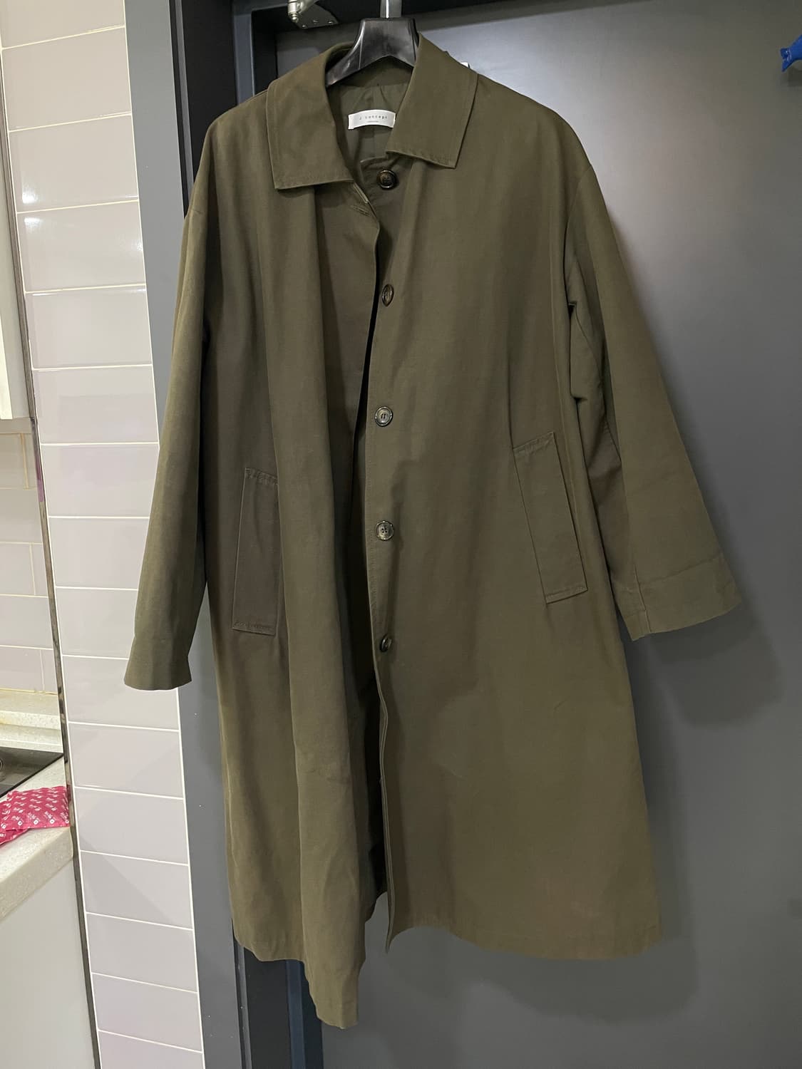 카키 트렌치 코트M(66) 상품이미지3