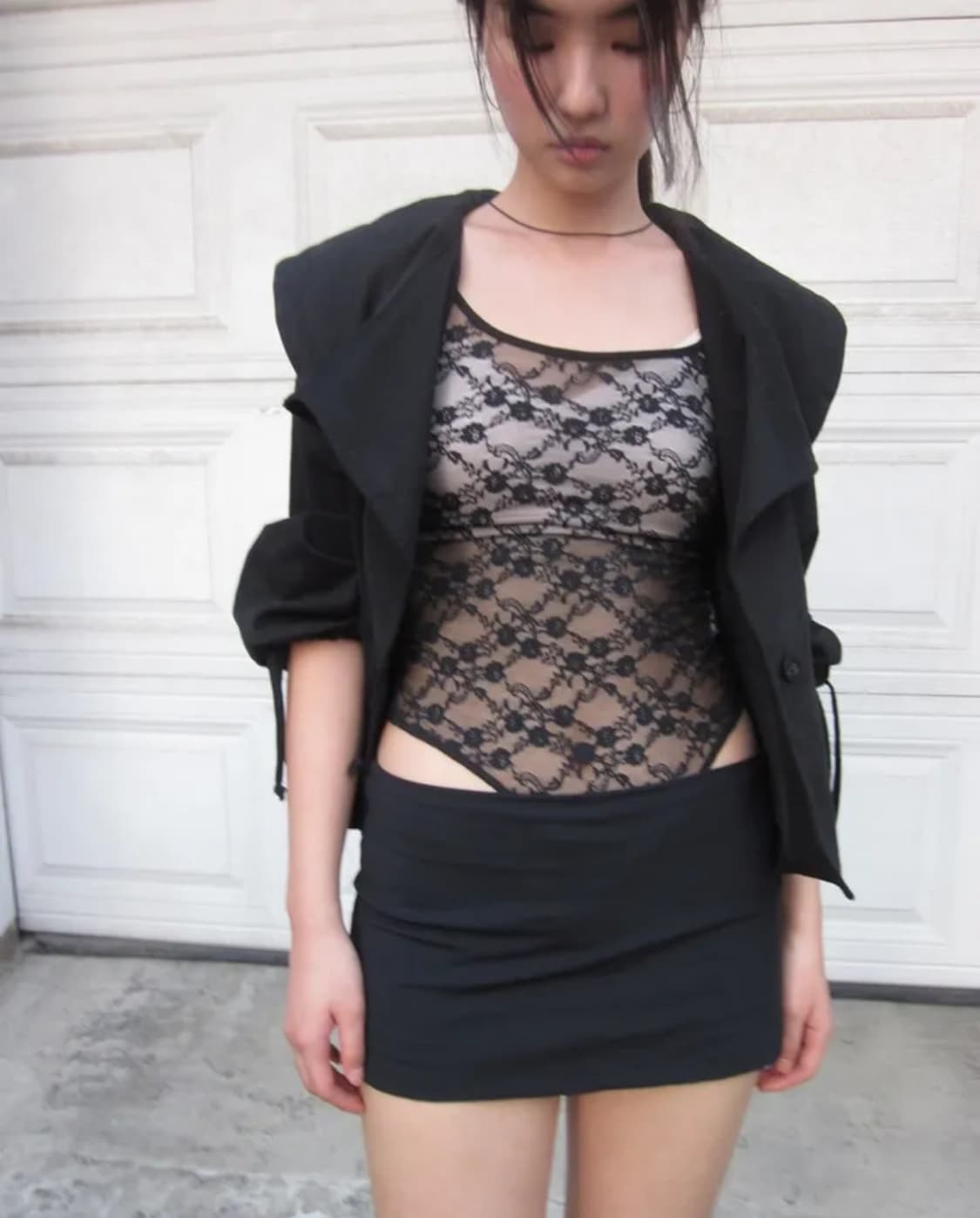 lace jumpsuit black 상품이미지2