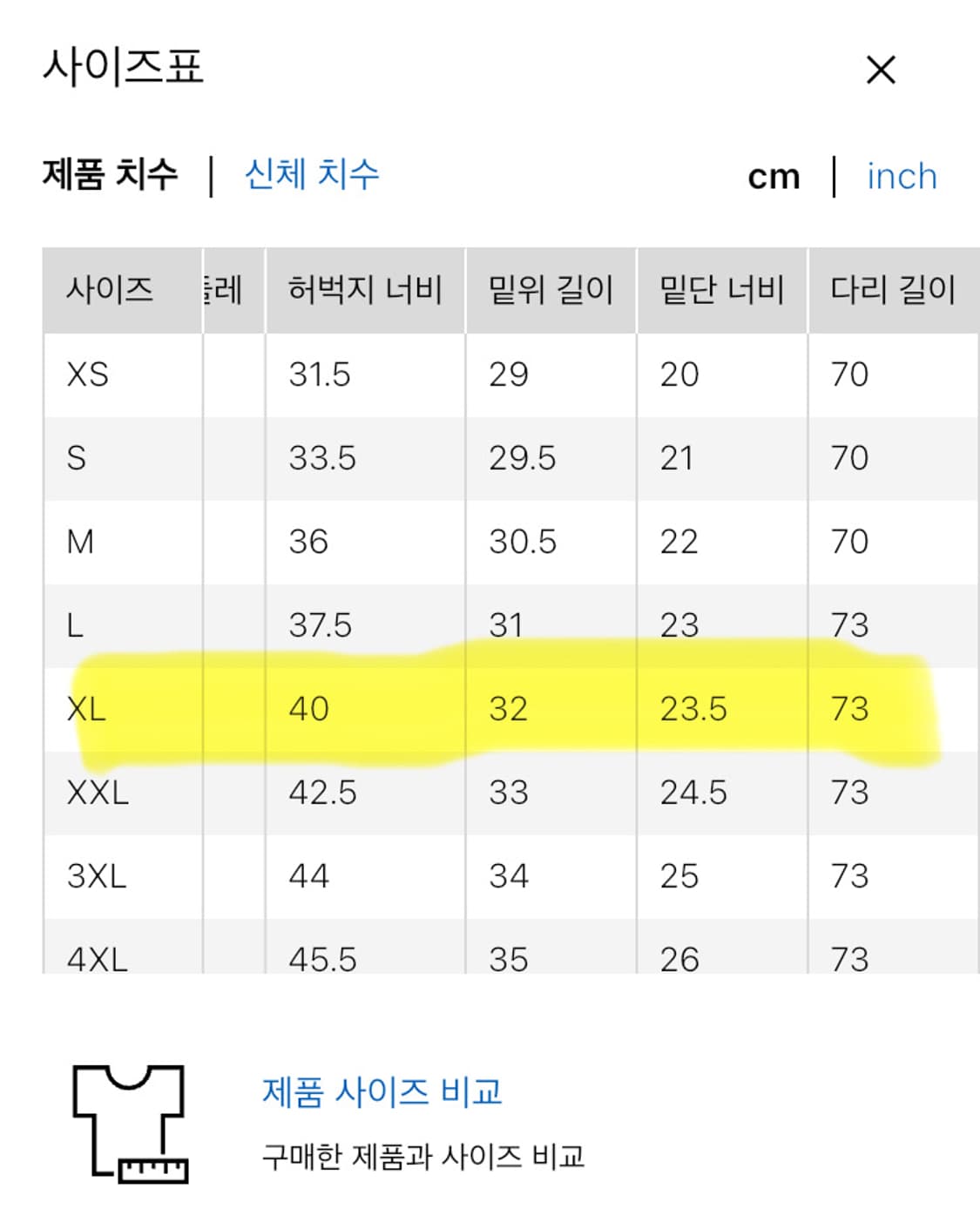유니클로 와이드 테이퍼드 진 블랙 XL 상품이미지9