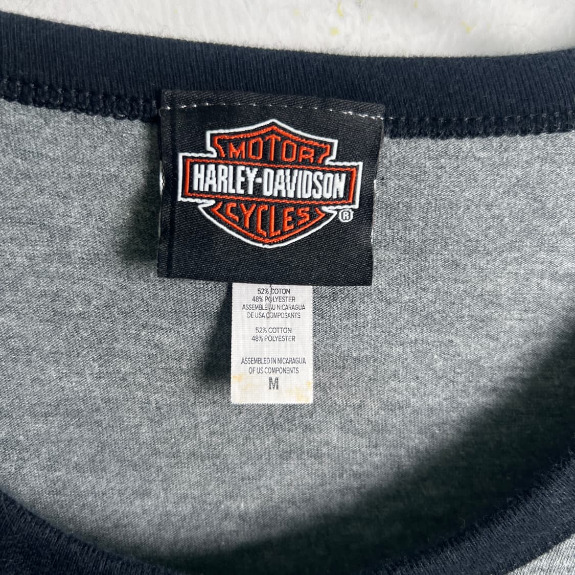 할리데이비슨 스크리밍 이글 링거 반팔 티셔츠 M 상품이미지4
