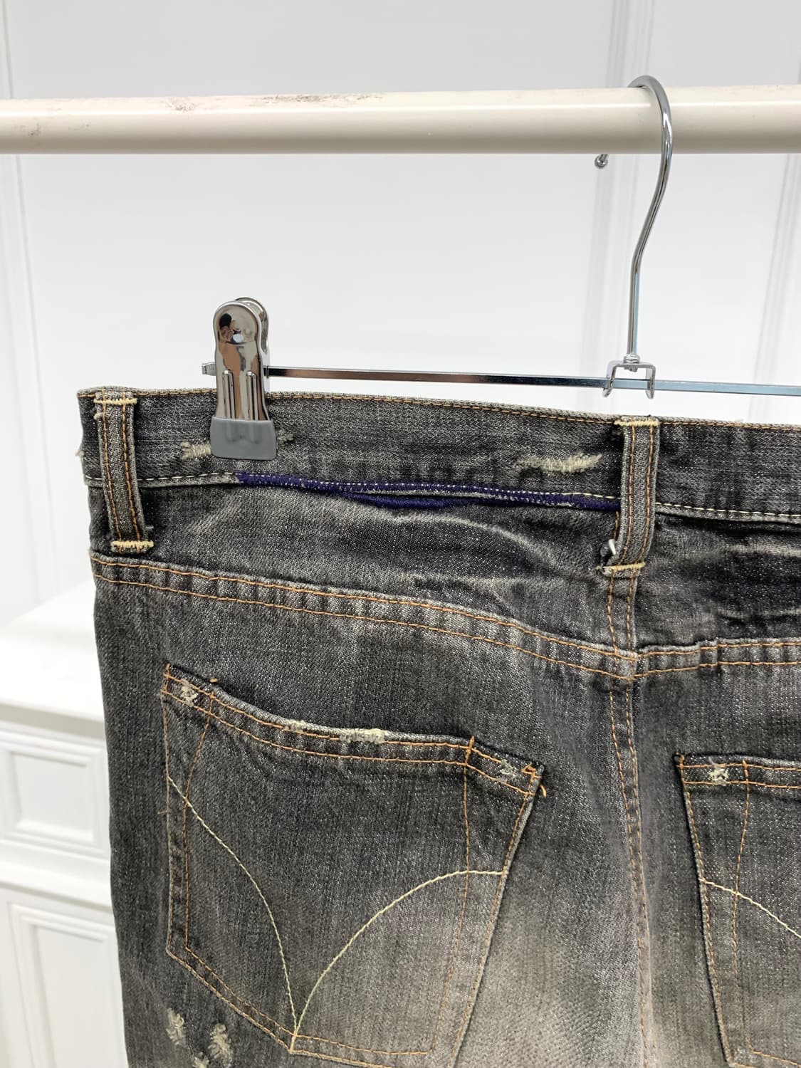 Stud detail distressed denim pants  상품이미지8