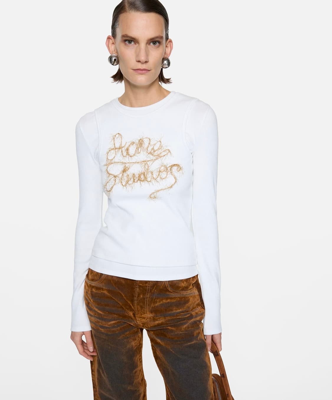 [S,M]아크네스튜디오 26ss 레이어드 로고 티셔츠 상품이미지1