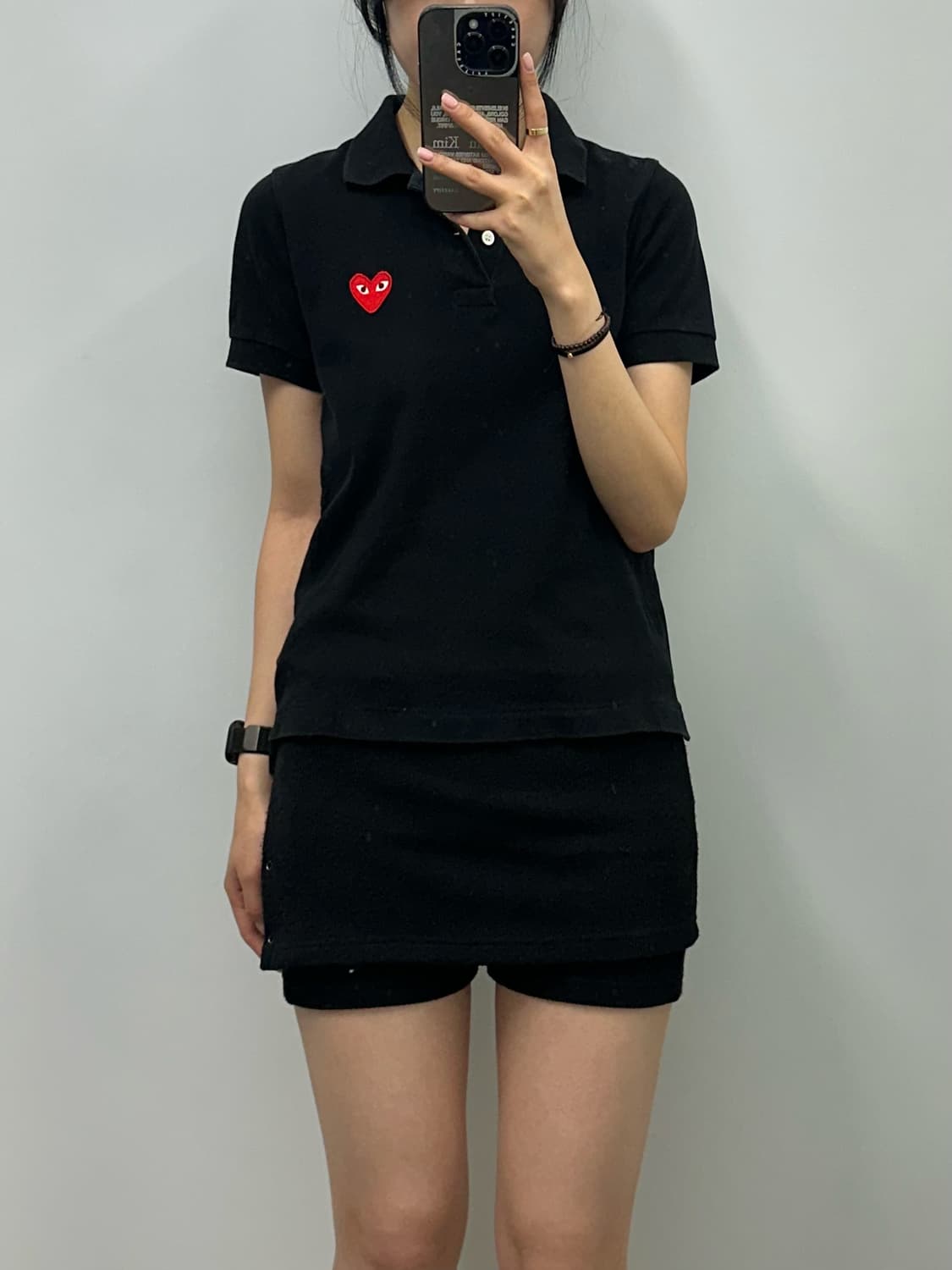 꼼데가르송 플레이 블랙 pk 반팔 티셔츠 상품이미지1