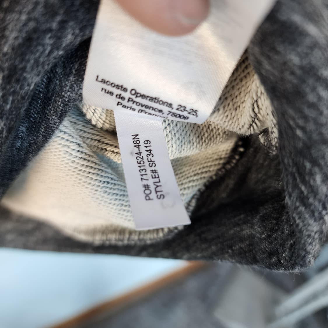 라코스테 반팔 티셔츠 차콜 상품이미지6