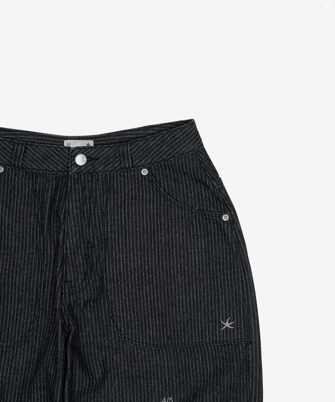 [L] TCM starfish pin stripe pants (블랙) 상품이미지2