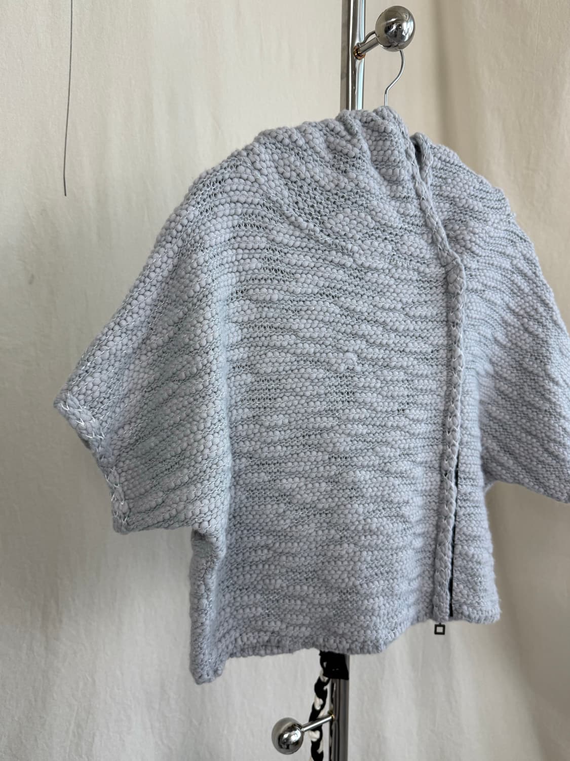 SARAH PACINI 비대칭 지퍼 니트 후드 집업 상품이미지6