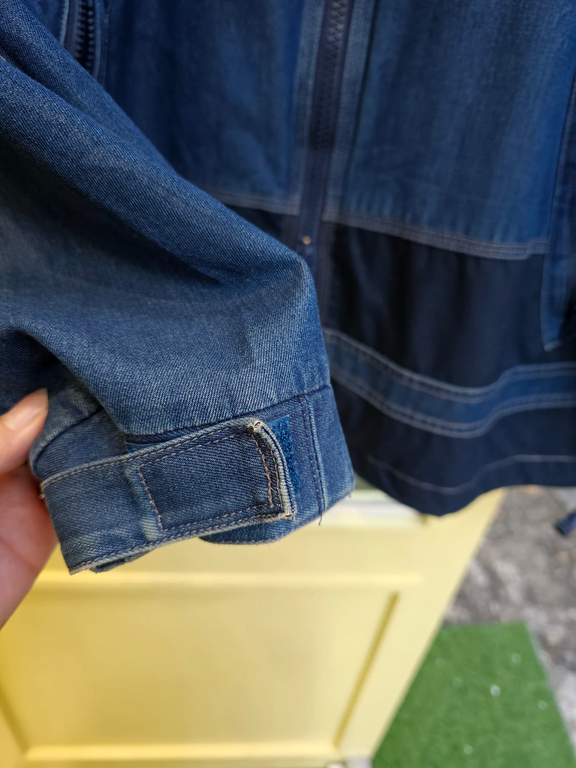 Pia sports 2way zip-up 데님 아우터 상품이미지6