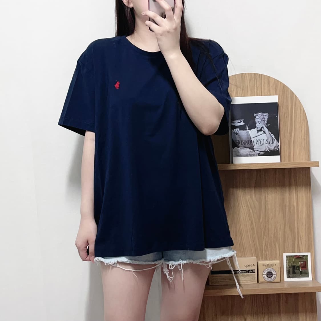 [정품] 폴로 딥네이비 / 레드포니 반팔티 [ XL ] 상품이미지2