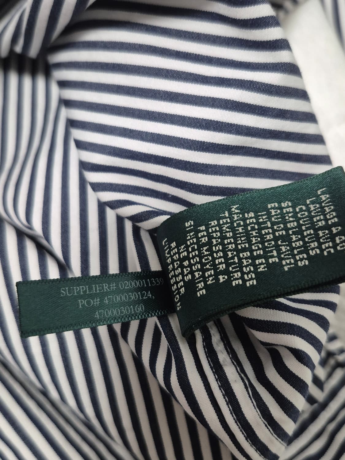 로렌 랄프로렌 크레스트 스트라이프 셔츠 여성 M사이즈 상품이미지7