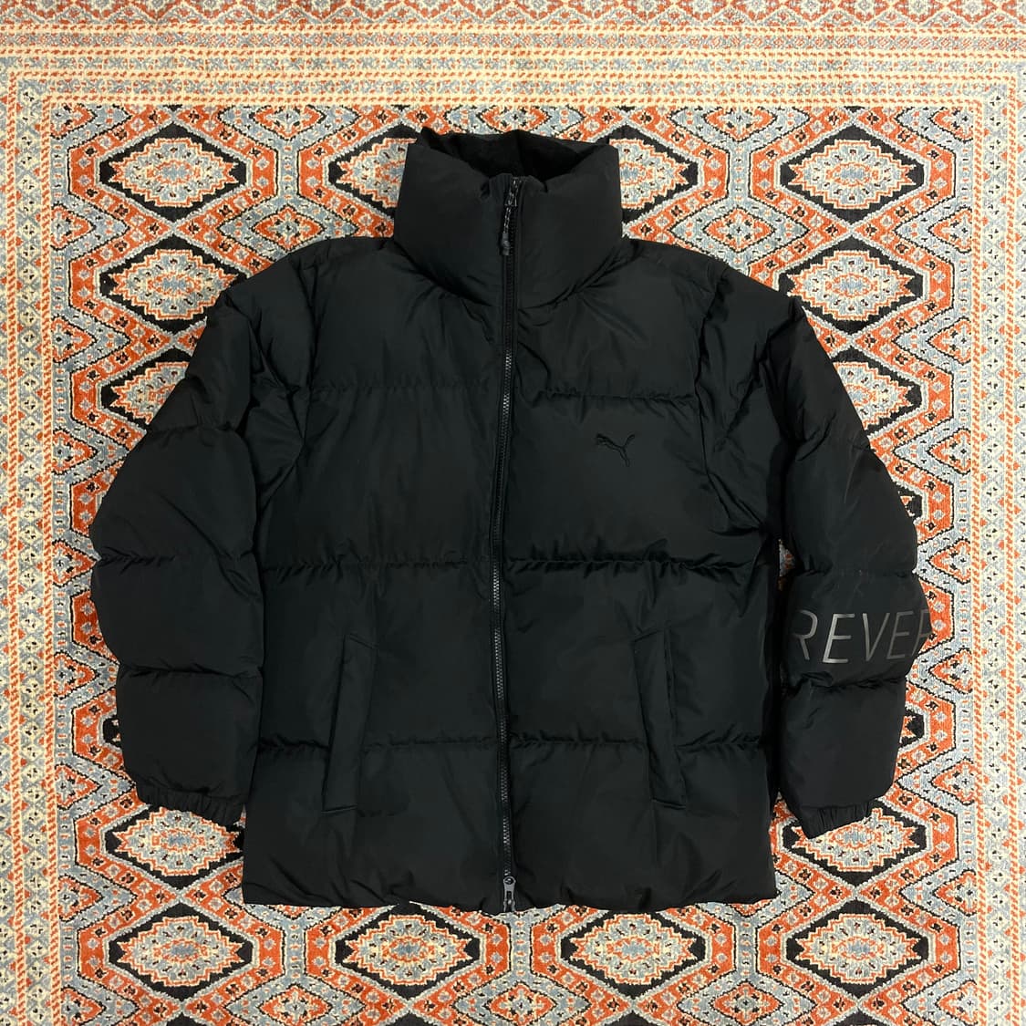 푸마 블랙 덕다운 패딩 점퍼 여성S 호칭160 상품이미지1