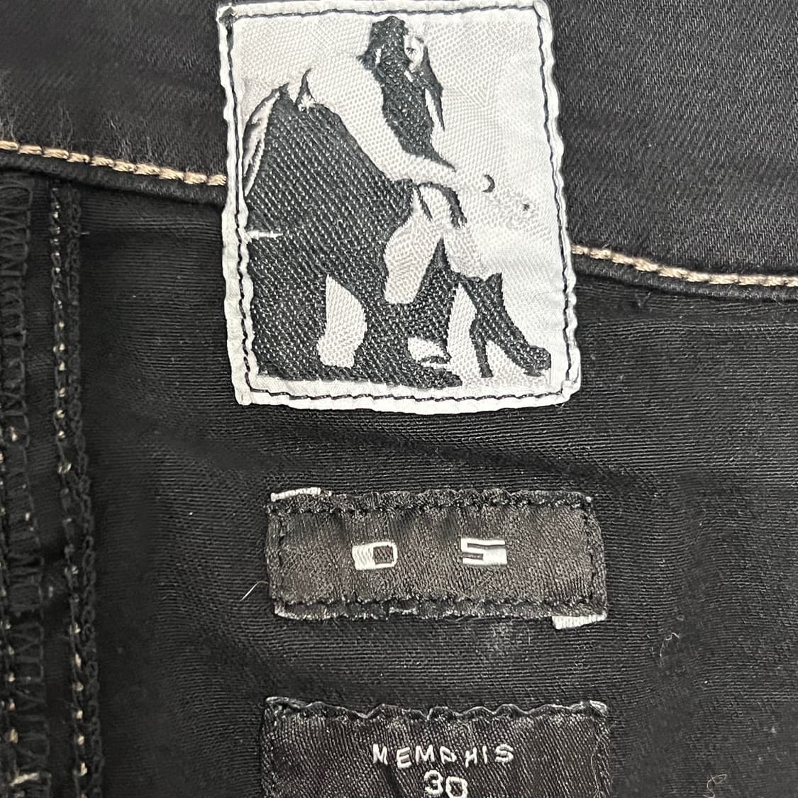 릭오웬스 16SS 다크쉐도우 코팅 멤피스진 SBW 앞가리개 상품이미지8