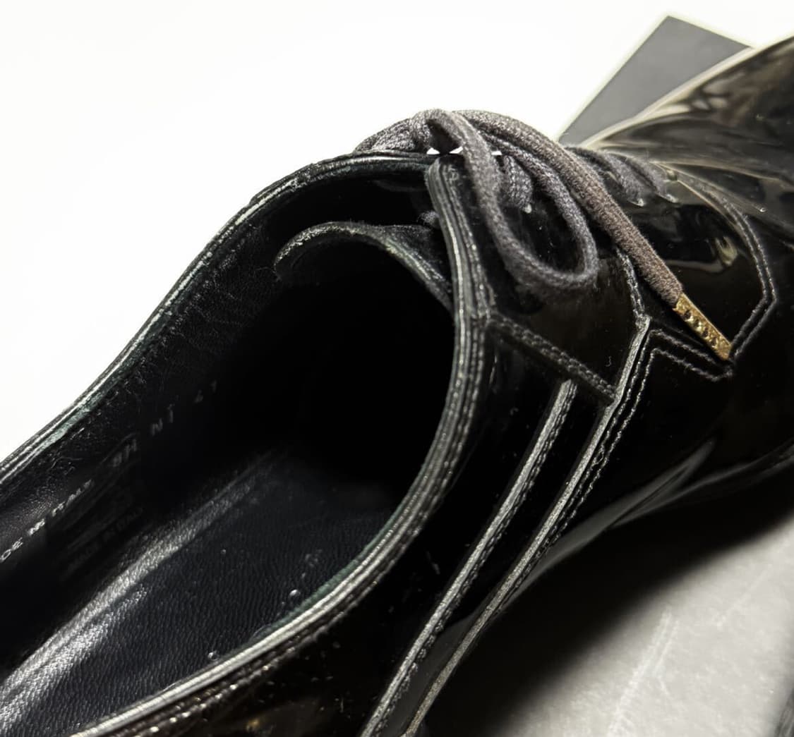 Dior homme 에디기 에나멜 코팅 레더 드레스 슈즈 41 상품이미지3