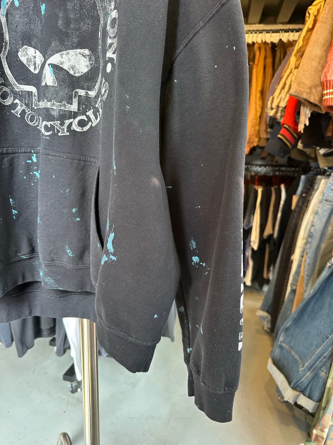 할리데이비슨 프린팅 페인팅 스웻 후드 상품이미지5