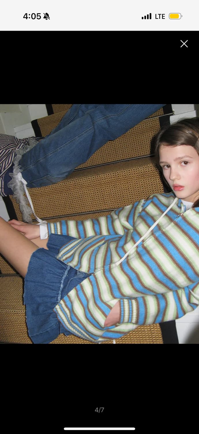 RONRON 론론 멀티 캔디 니트 후드집업 상품이미지3