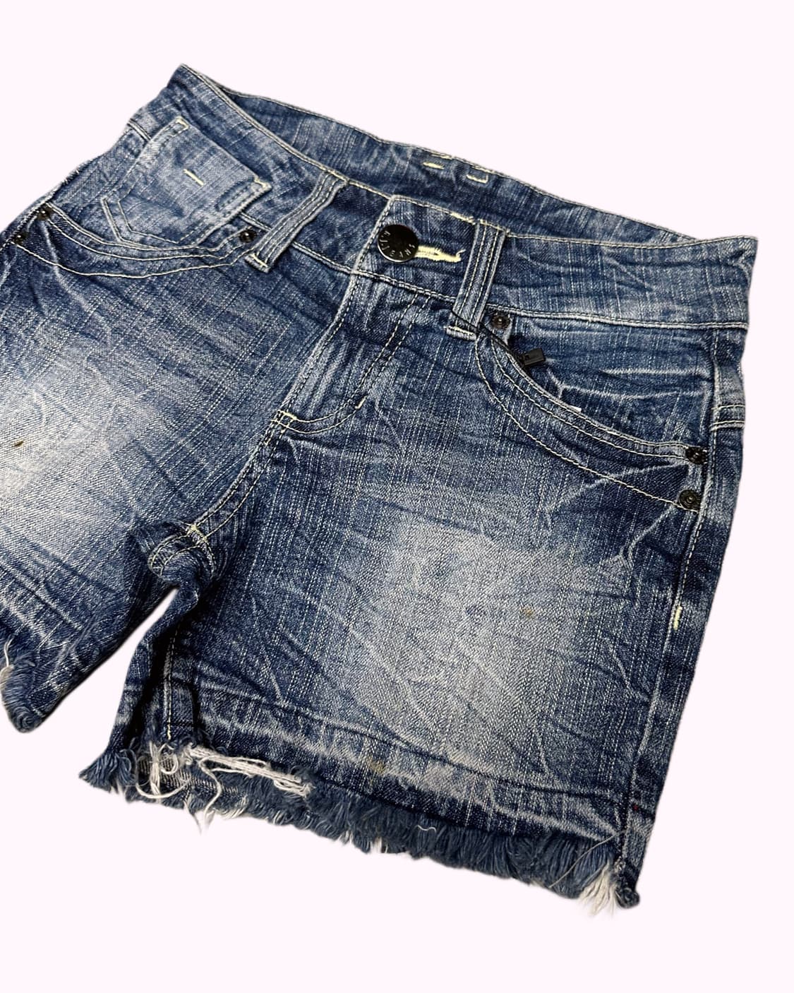 heart cubic denim shorts 상품이미지3