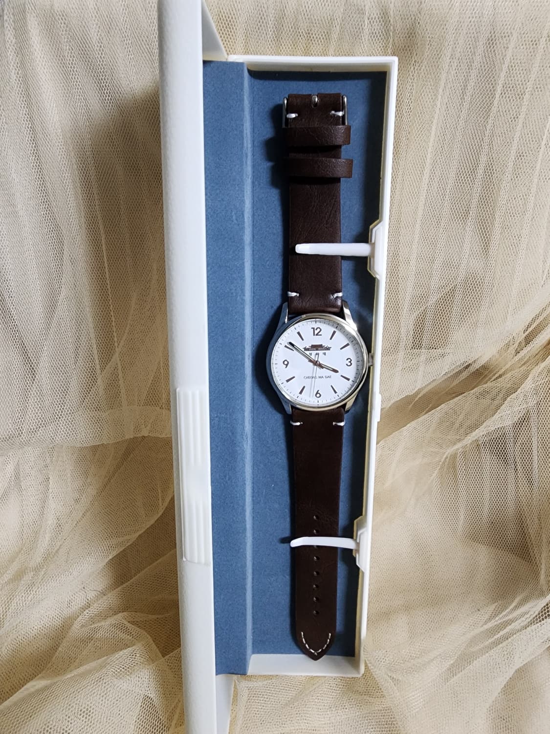 청와대 기념 시계 브라운 가죽 시계 상품이미지10