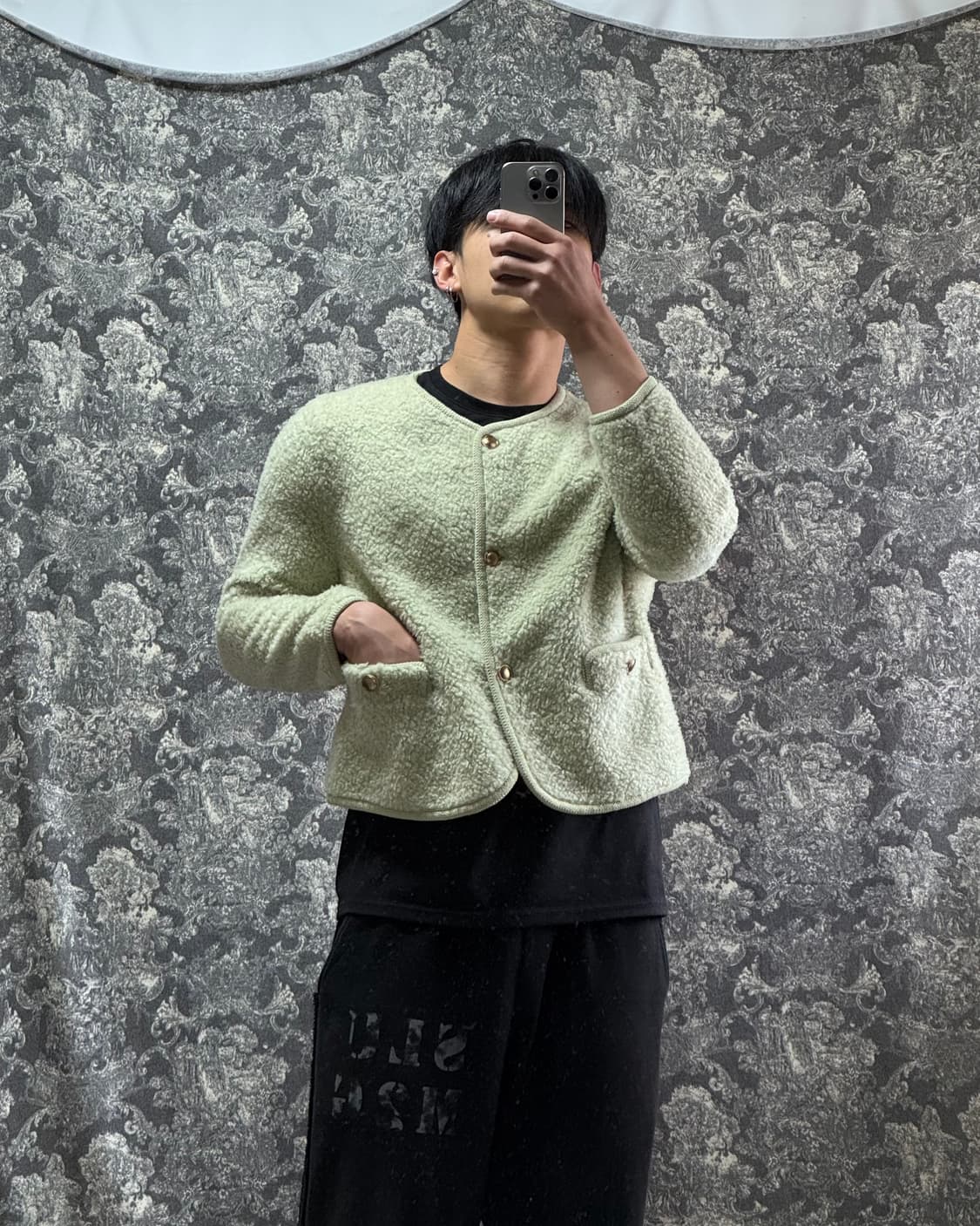 paul&joe / 폴앤조 양털 버튼 트위드 자켓 상품이미지1