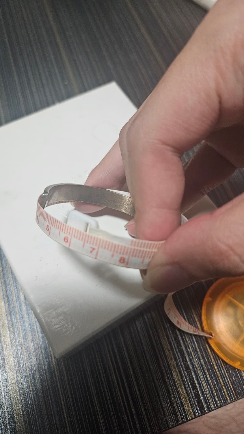 마르지엘라 실버 로고 커프 팔찌 XS 사이즈 상품이미지6