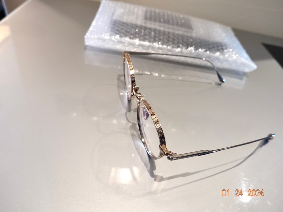 크롬하츠 틱 샤이닝 실버/골드 안경 상품이미지5