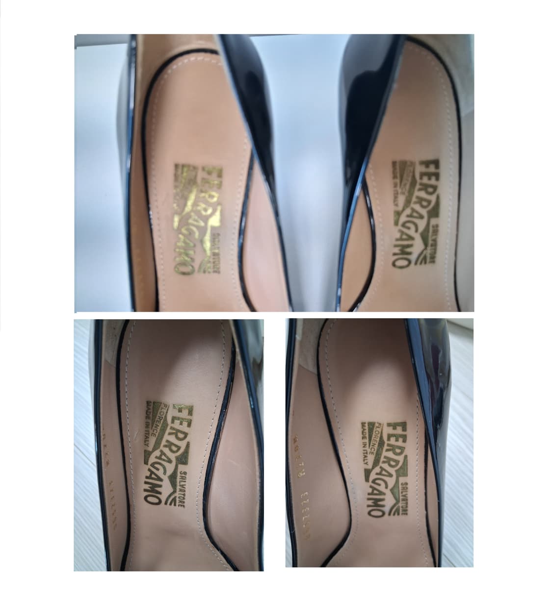 페라가모 바라 오픈토 에나멜 하이힐 Size 6 (새상품) 상품이미지9