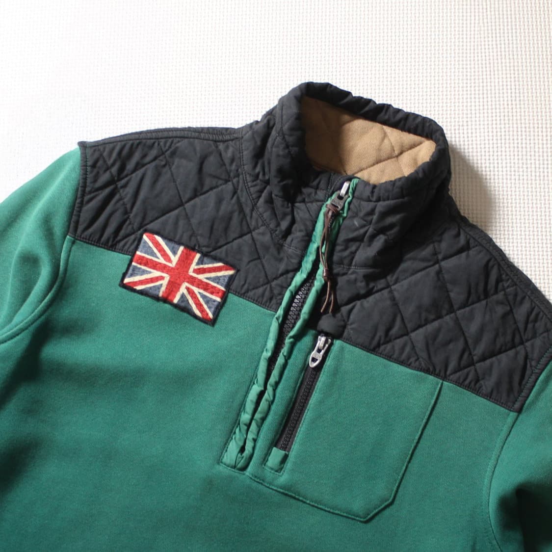 00's Polo 폴로 랄프로렌 유니언잭 퀼팅 하프집업 스웻셔츠 상품이미지3