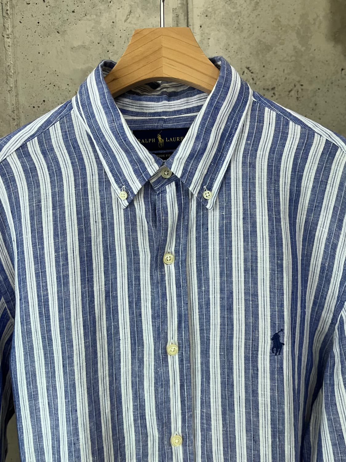 POLO RALPH LAUREN LINEN STRIPE SHIRT 상품이미지2