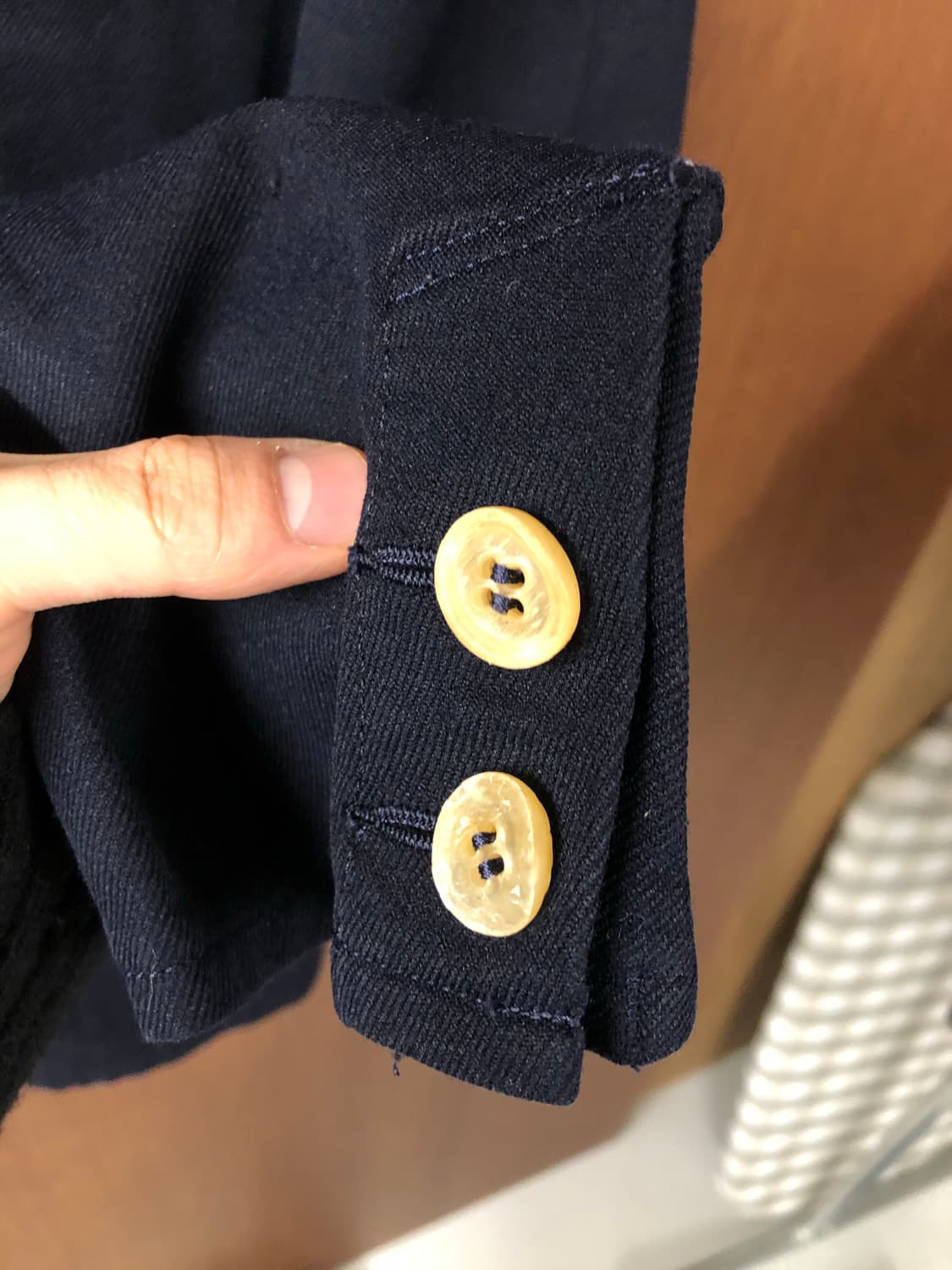 Comme des garcons 스탠드 카라 블레이저 s 상품이미지4