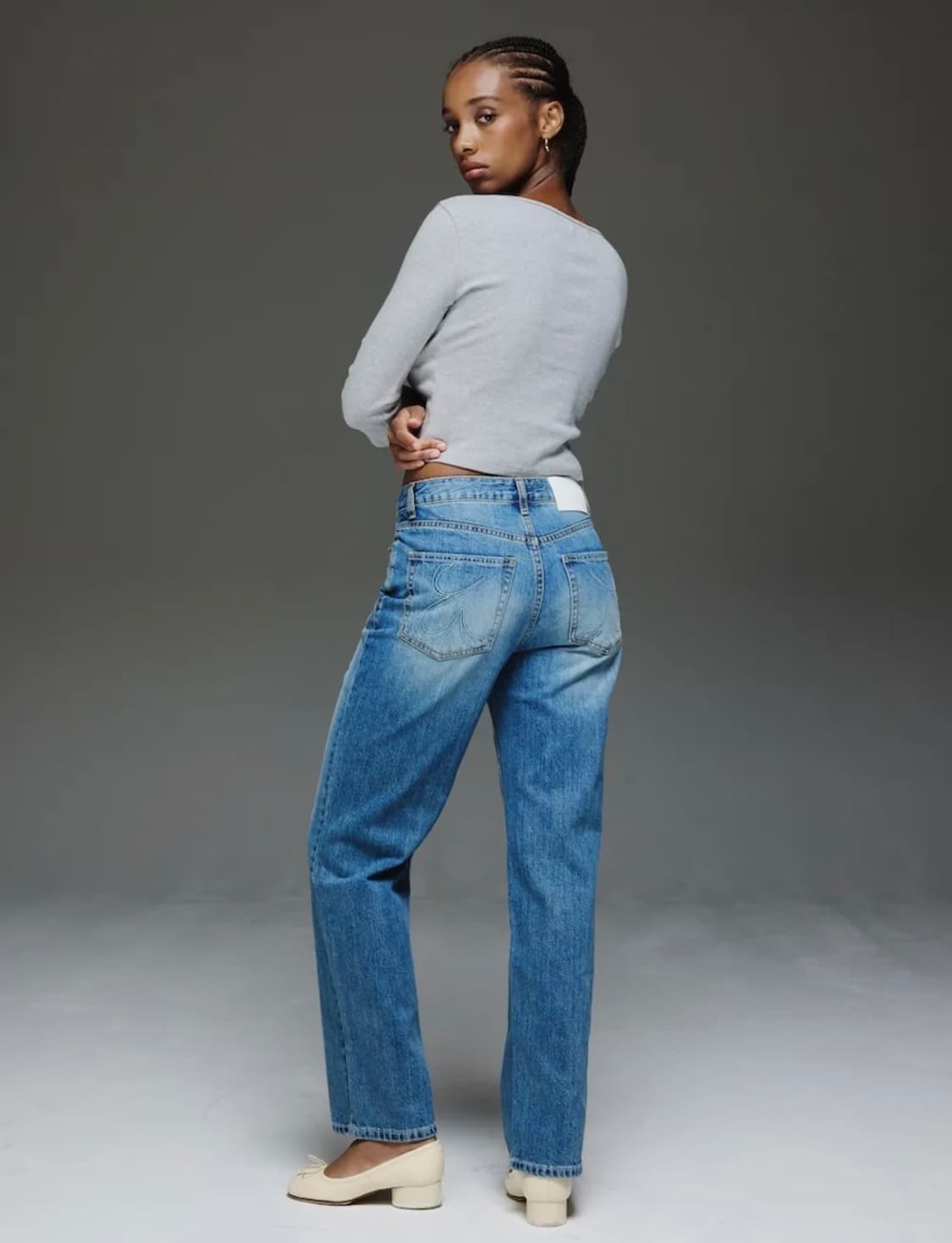 글로니 제인진 데님 블루 S 상품이미지3