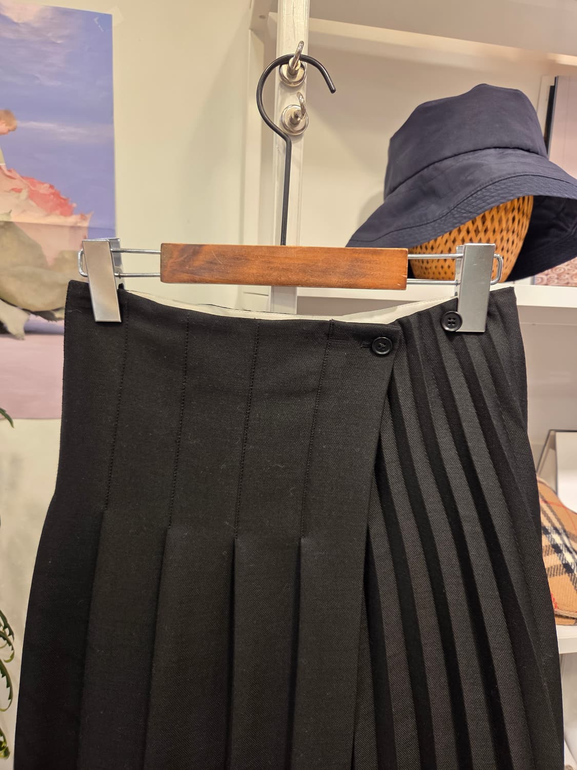 COS 코스 울혼방 플리츠 랩 스커트 상품이미지2