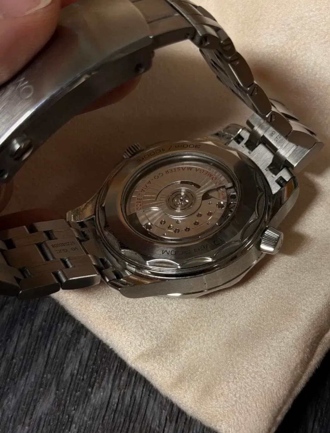 [44mm]오메가 씨마스터 다이버 300 풀박스 흑판 블랙 상품이미지7