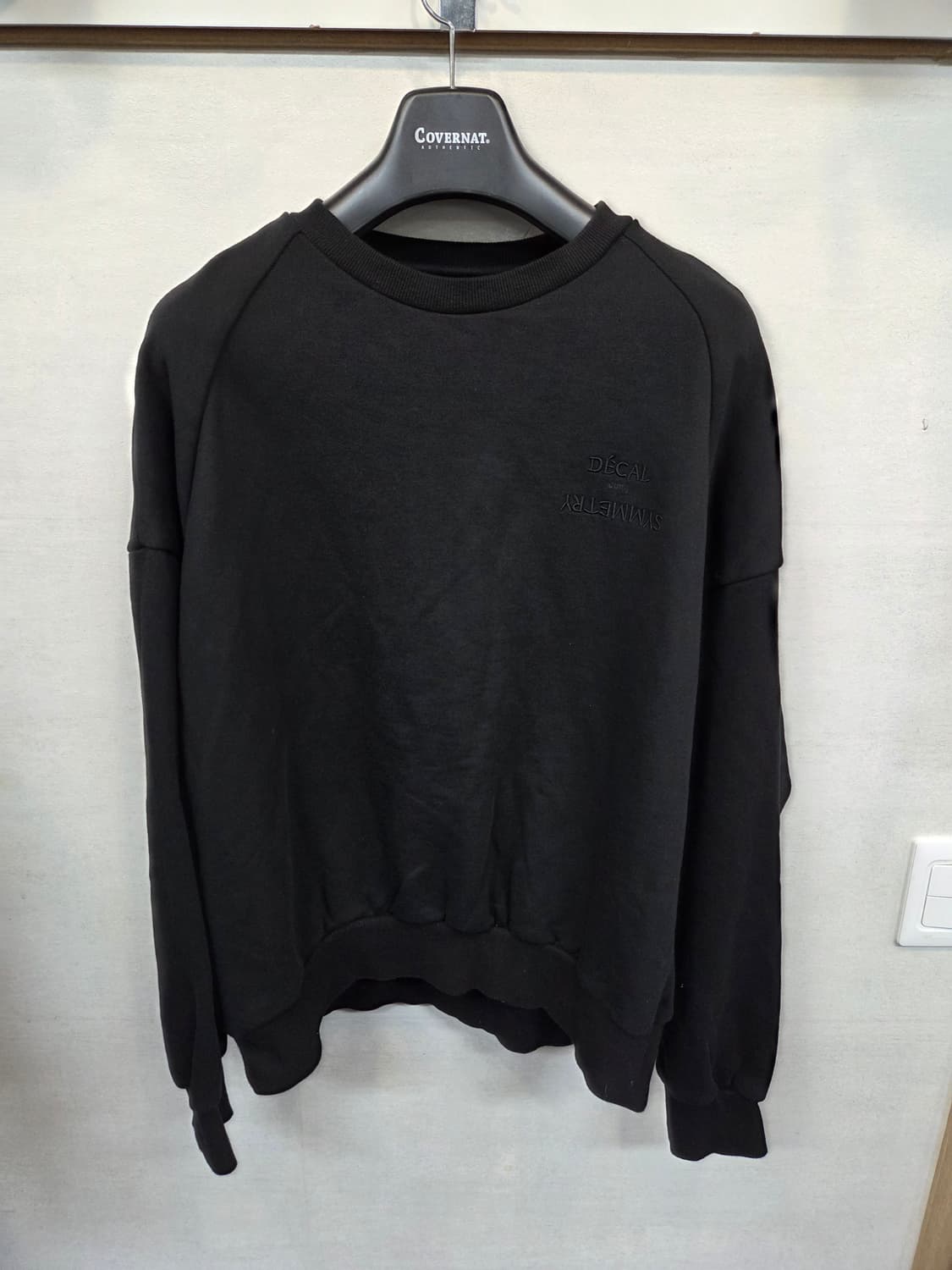 준지 20ss 시멘트리 자수로고 오버핏 맨투맨 xs 상품이미지1