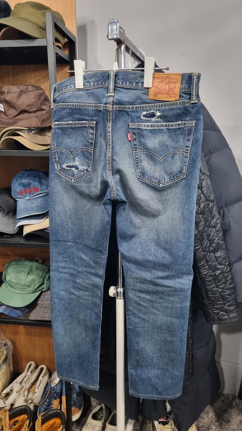 Levi's 레귤러 테이퍼드 디스트로이드진 34~35size 상태좋음 상품이미지2