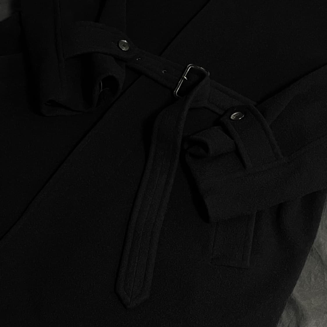(급처)오라리 캐시미어 울 모저코트 Black 3size 상품이미지4