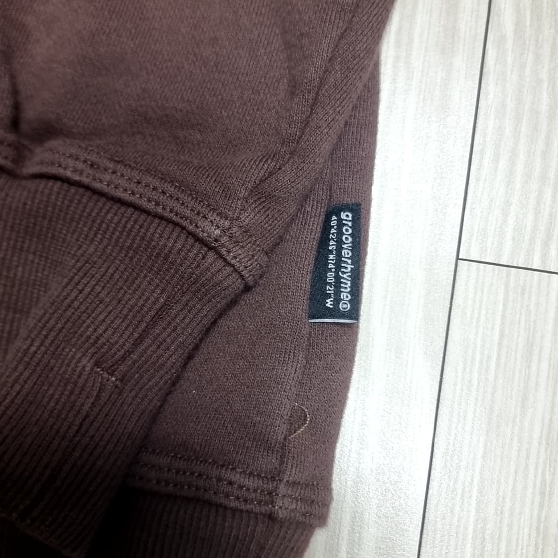 그루브라임 빈티지브라운 고양이 프린팅 맨투맨(xl) 상품이미지3